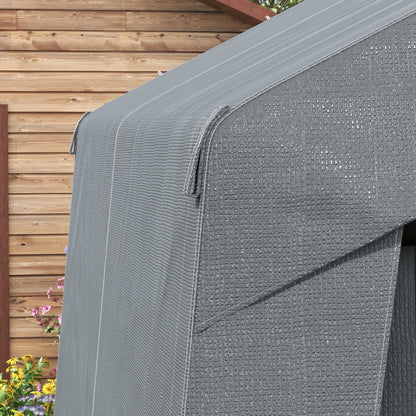 3 x 3(m) Waterproof Portable Shed, Garden Storage Tent with Ventilation Window, for Bike, Motorbike, Garden Tools