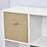 123 x 55cm Freestanding 8 Cube Storage Cabinet Unit Bookcase w/ 4 Drawer