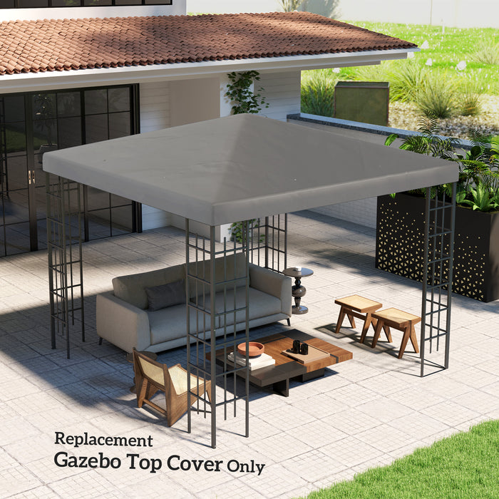 3 x 3(m) Gazebo Canopy Replacement Cover, UPF30+, Grey