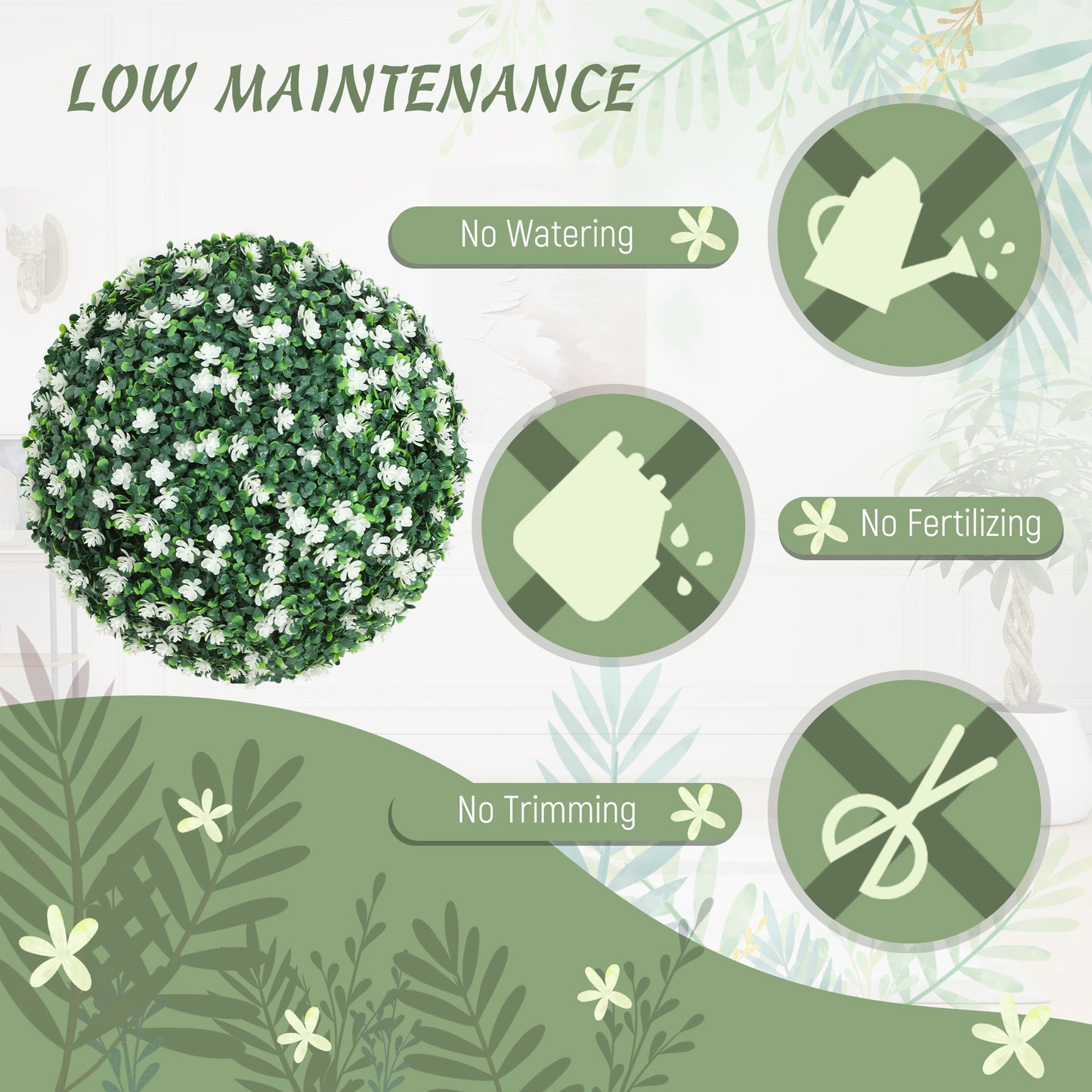 Tall Bookshelf with 21 Compartments and 10 Adjustable Shelves, White