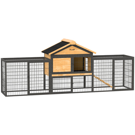 Wooden Dog Kennel, Dog House with Removable Floor, Charcoal Grey