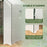 Walk-in Greenhouse w/ 3 Tier Shelves, Green House Garden Grow House w/ PE Cover, Roll-up Door, Mesh Windows, 140 x 213 x 190cm, White