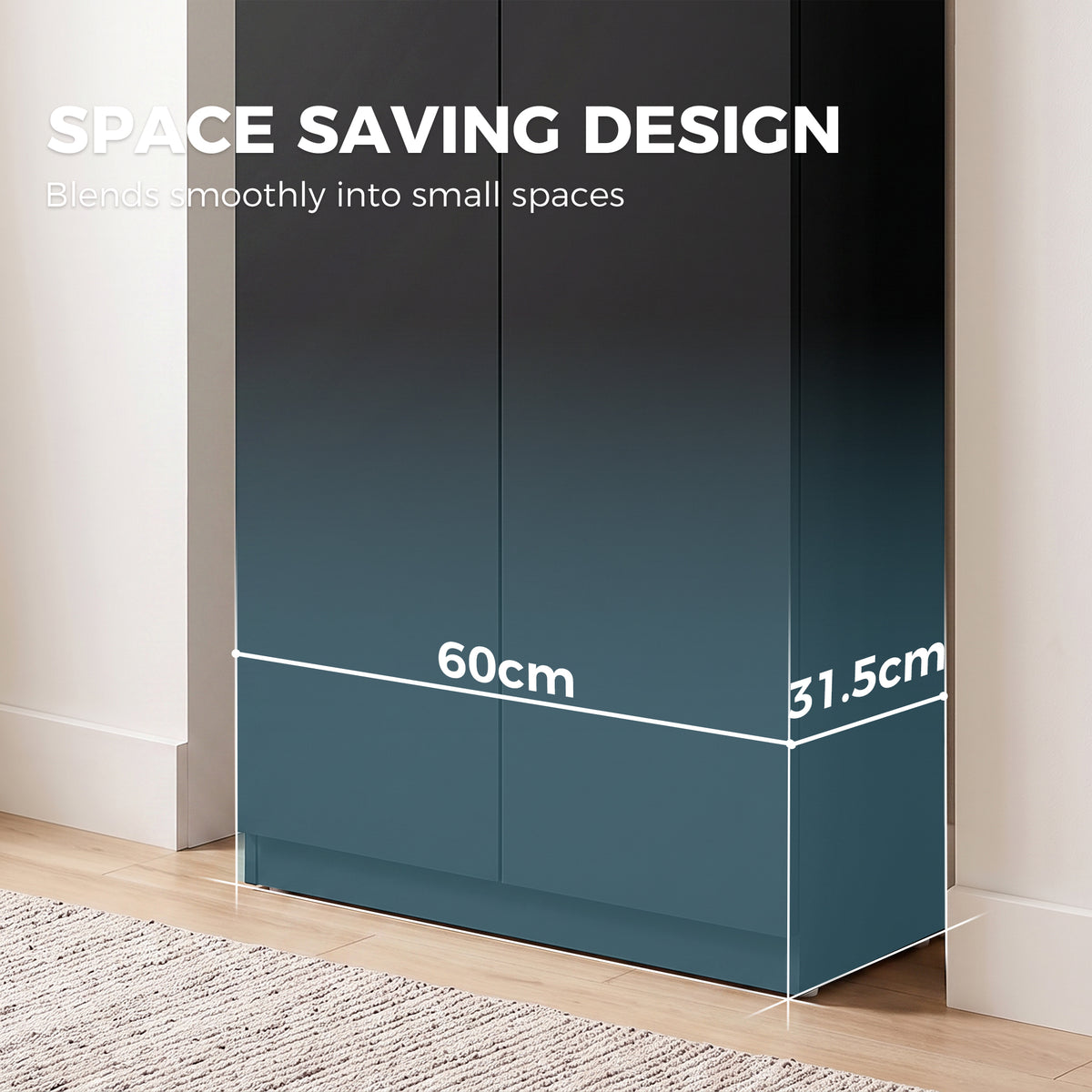 3-Tier Wooden Storage Cabinet Cupboard Tall Soft Close 120 cm Black