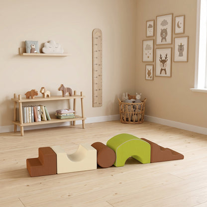 Toddlers Climbing Toys, 5-Piece Foam Climbing Blocks for Crawling