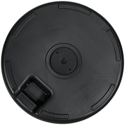 29kg Round Umbrella Parasol Base with Rattan Effect, Plastic Umbrella Stand for Outdoor Patio Umbrella, Black