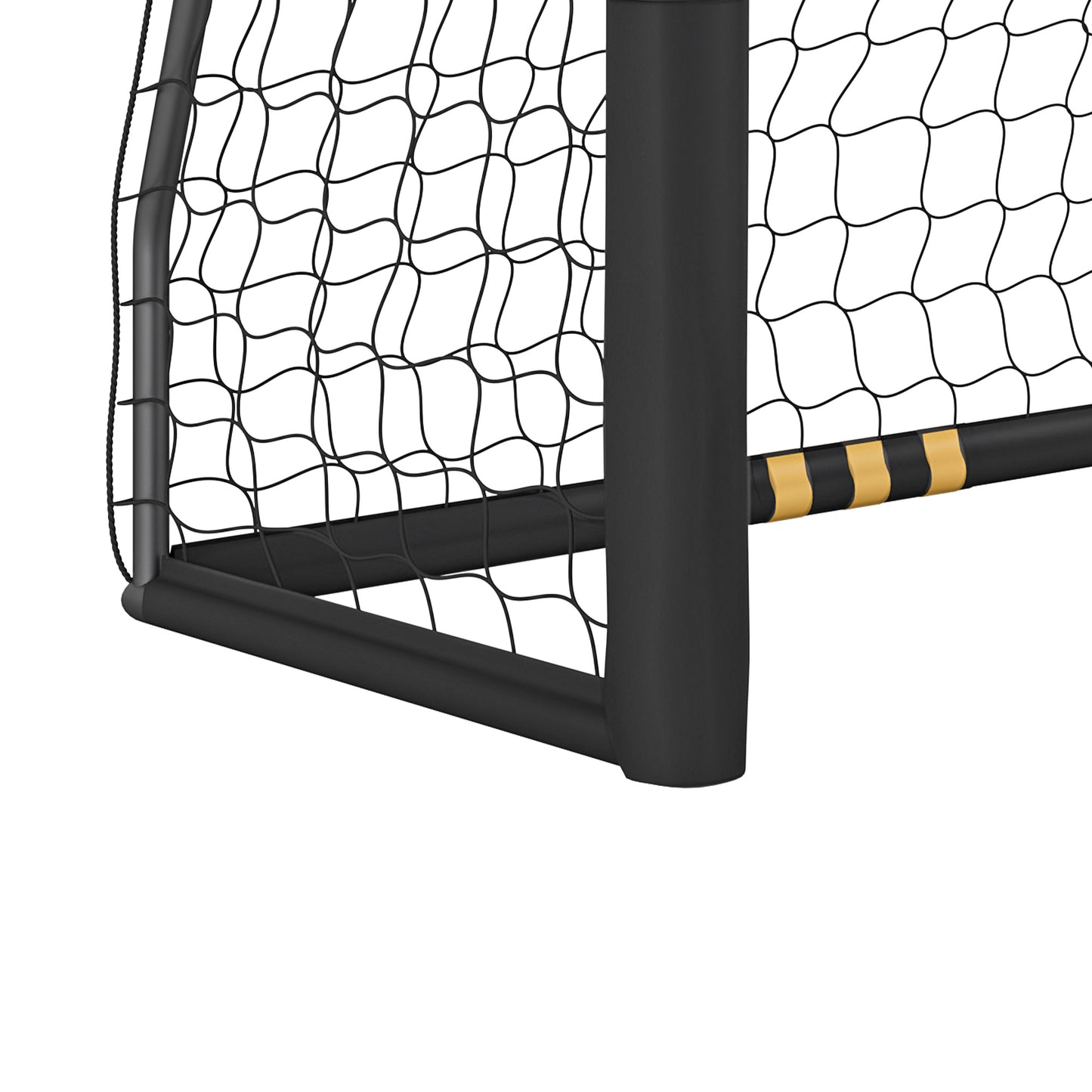 Football Goal, 8 x 5ft Portable Football Net with Thick EPE Foam Padding, PVC Tube Covers, Ground Stakes and Metal Frame, Training Equipment for Garden Indoor Outdoor Play, Easy Assembly