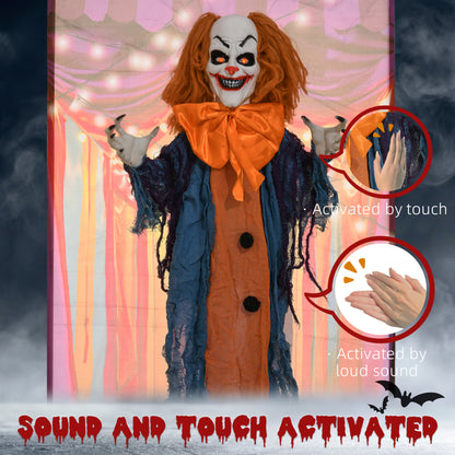 Circus Clown Halloween Decoration, Outdoor Animated Prop for Party