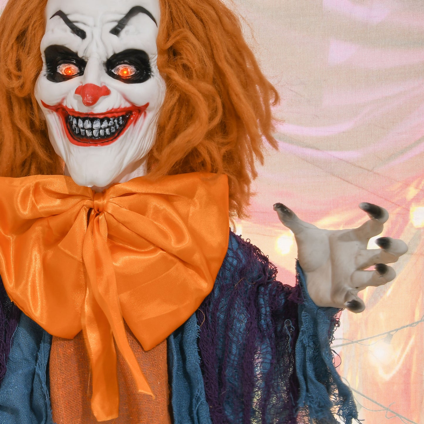 Circus Clown Halloween Decoration, Outdoor Animated Prop for Party
