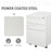 3-Drawer Mobile Vertical File Cabinet, Lockable Mobile Vertical File Cabinet, Under Desk Rolling Storage Cabinet, White