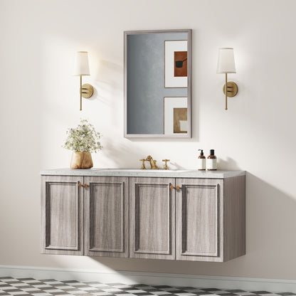 40 x 60 cm Wall Bathroom Mirror, Vanity Mirror, Grey