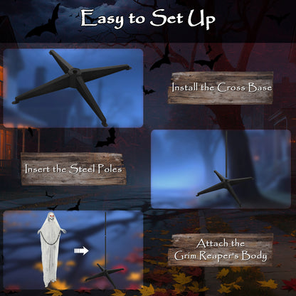 183 cm Life Size Scary Halloween Decorations, Battery Operated