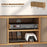 Modern TV Cabinet Stand w/ Shelves & Drawers, Bedroom Brown