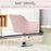 Stylish Retro Linen Swivel Tub Chair Steel Frame Cushion Seat Pink