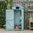 Garden Shed Vertical Utility 3 Shelves Shed Wood Outdoor Garden Tool Storage Unit Storage Cabinet, 77 x 54.2 x 179cm - Blue