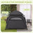 Foldable Dog Cat Tent with Waterproof Oxford Cloth, Carry Bag, Grey