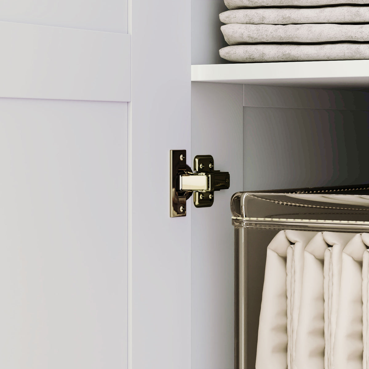 Wardrobe for Bedroom, Double Wardrobe with Hanging Rail, White