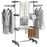 3-Tier Large Clothes Airer Stainless Steel Clothes Drying Rack Grey