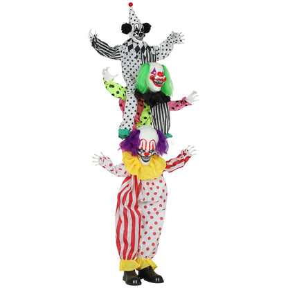 Sound Activated Stackable Halloween Animatronics Clowns