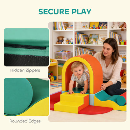Kids Soft Play Set, 10PCs Soft Play Equipment for Toddlers