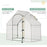 Walk-In Greenhouse Vegetable Plant herb Garden Grow House w/ Window Roll-Up Door Steel Frame All-Year Portable, 180 x 100 x 168cm, White