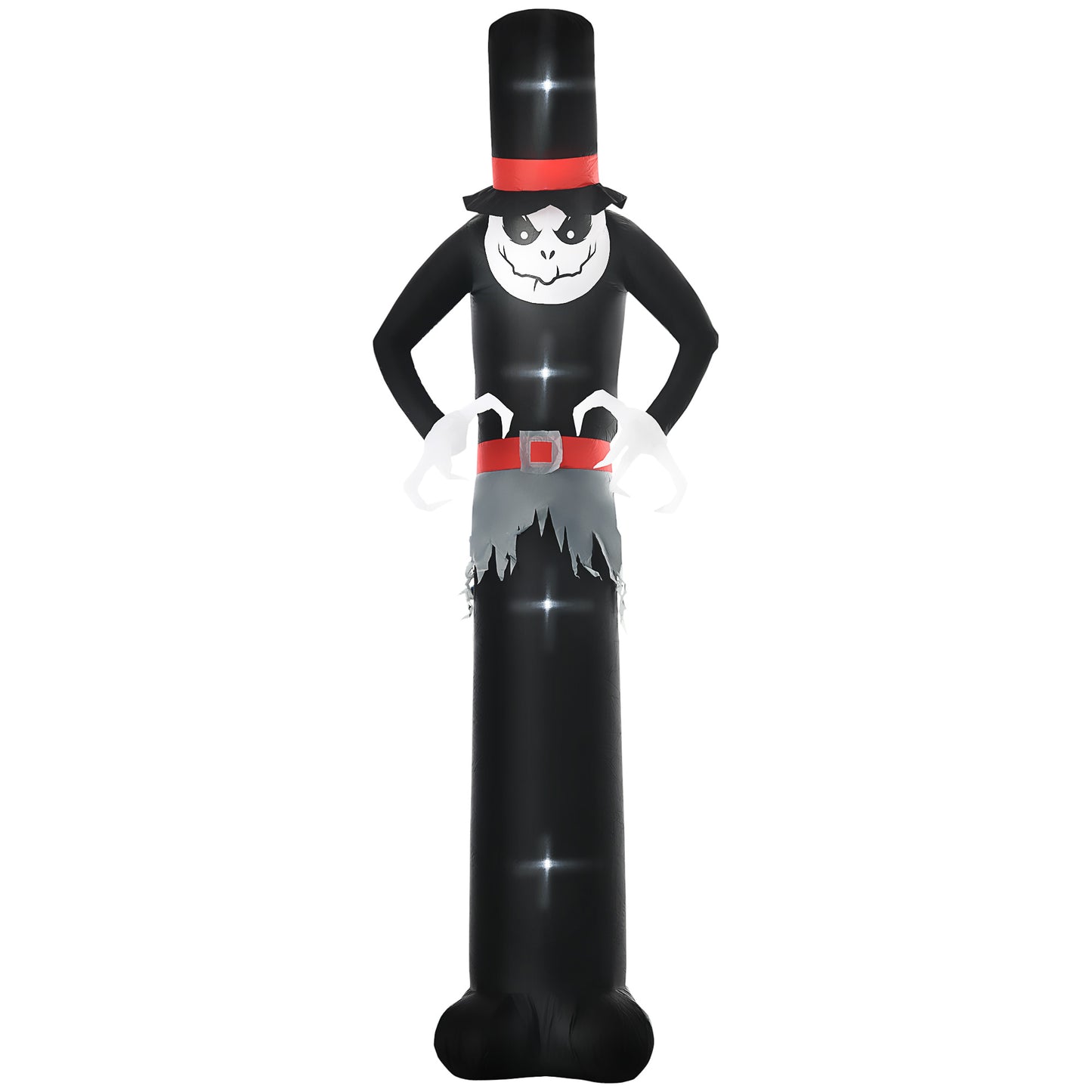10' Inflatable Halloween Ghost Outdoor Decoration Waterproof LED Light