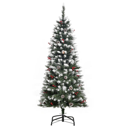 5FT Artificial Christmas Tree Xmas Indoor Decoration w/ Pinecone
