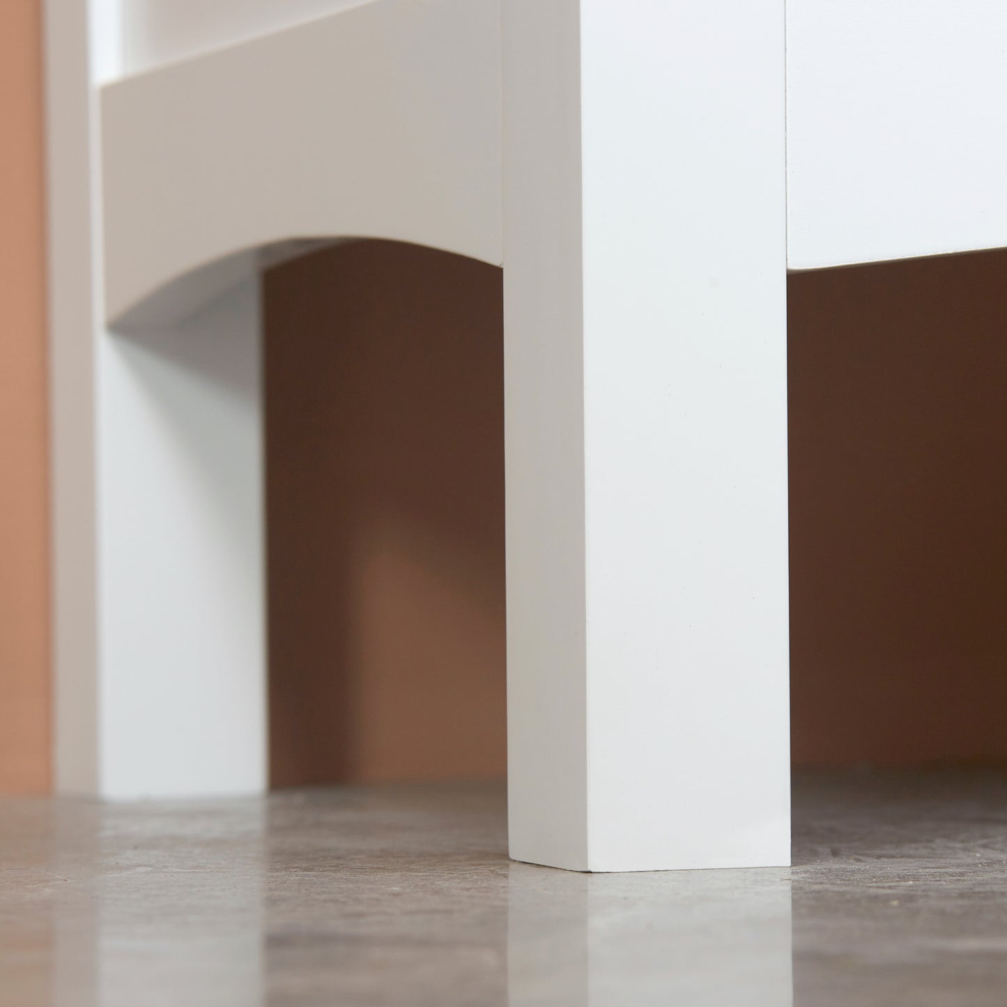 Tall Bathroom Cabinet with Adjustable Shelves, Double Door, White