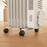 7 Fin Portable Oil Filled Heater Radiator, Energy Efficient, White