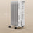 7 Fin Portable Oil Filled Heater Radiator, Energy Efficient, White