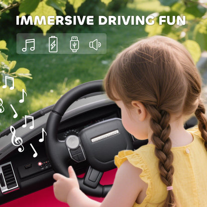Land Rover Discovery Licensed 12V Kids Electric Car w/ Remote Pink