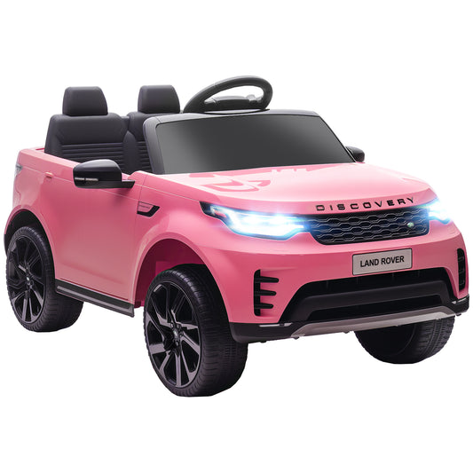 Land Rover Discovery Licensed 12V Kids Electric Car w/ Remote Pink
