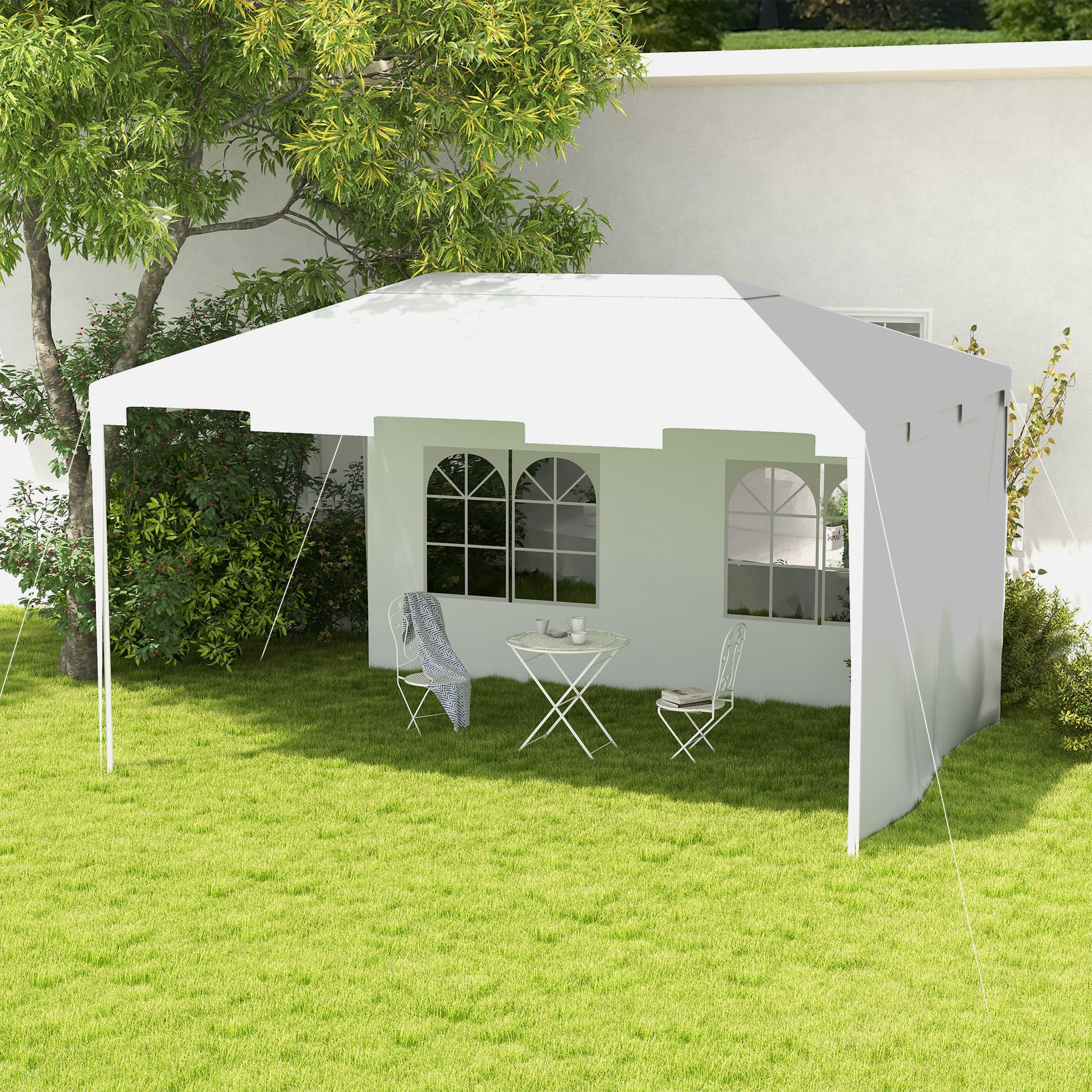 3x4 party tent 3 x 4 m Garden Gazebo Shelter Marquee Party Tent with 2 Sidewalls for – QuidsIn Superstore