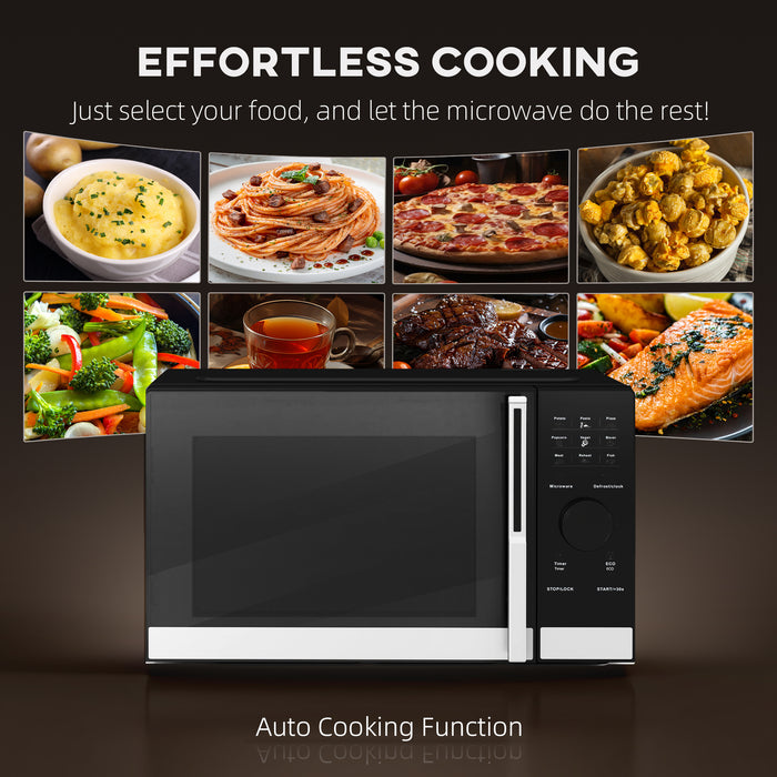 23L Digital Microwave Oven with Auto Cook, 10 Levels, Eco Mode