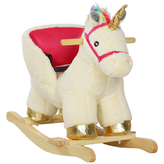 Rocking Horse Ride on Unicorn with Realistic Sound for 18-36 Months