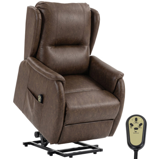 Power Lift Recliner Chair Dual Motor, Brown