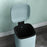 12L Kitchen Pedal Bin, Metal Rubbish Bin with Soft-close Lid, Light Green