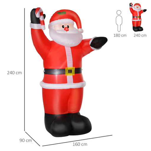 Inflatable Christmas Santa Claus Air Blown Decoration Yard for Lawn