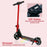 Folding Electric Scooter w/ LED Lights and Display, Red