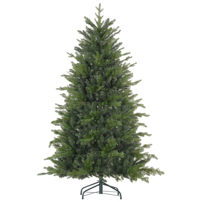 6 Ft Artificial Christmas Tree with Metal Base, Hinged Branches
