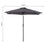 2.6M Garden Parasol Umbrella with Tilt and Crank, Outdoor Sun Parasol Sunshade Shelter with Aluminium Frame