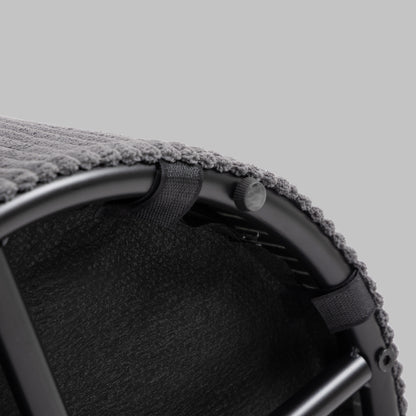 Round Storage Ottoman with Lid, Vanity Stool with Storage, Grey