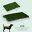 Dog Toilet with 2 Packs Artificial Grass Pads, 67 x 41cm, Green