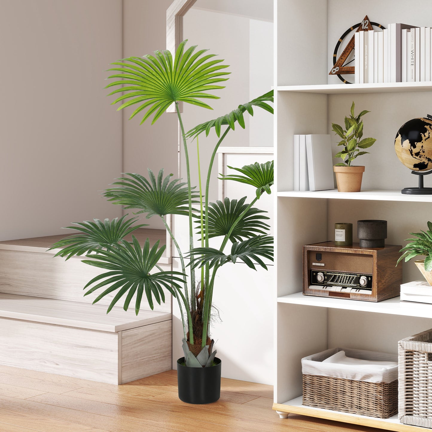 Artificial Plant with PEVA Leaves and Coconut Coir for Home Office