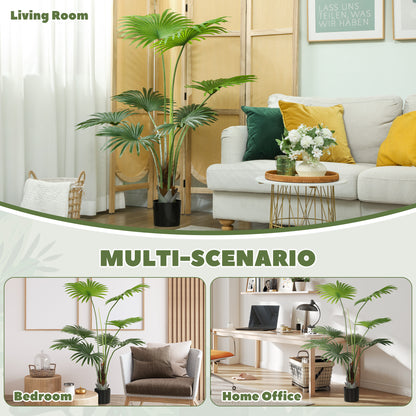 Artificial Plant with PEVA Leaves and Coconut Coir for Home Office
