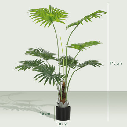 Artificial Plant with PEVA Leaves and Coconut Coir for Home Office