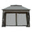 3 x 3(m) Pop Up Gazebo, Double-roof Garden Tent with Netting and Carry Bag, Party Event Shelter for Outdoor Patio, Grey