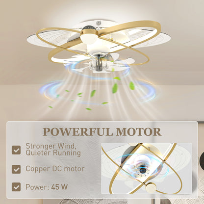 Ceiling Fan with Light and Remote & App Control LED Ceiling Fan Light
