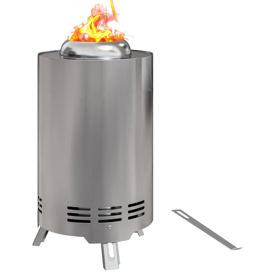 Stainless Steel Smokeless Wood Burning Firepit Garden Fire Pit