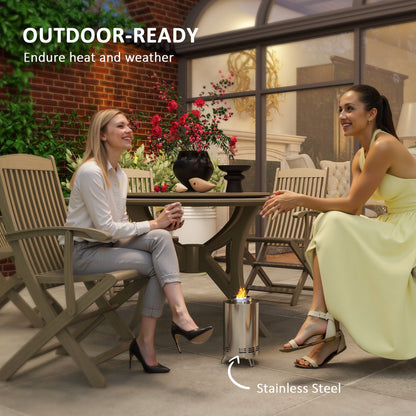 Stainless Steel Smokeless Wood Burning Firepit Garden Fire Pit