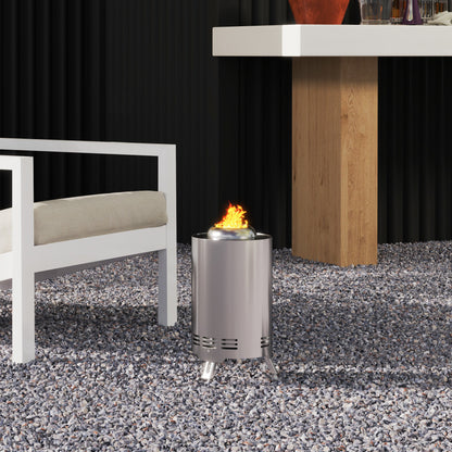 Stainless Steel Smokeless Wood Burning Firepit Garden Fire Pit